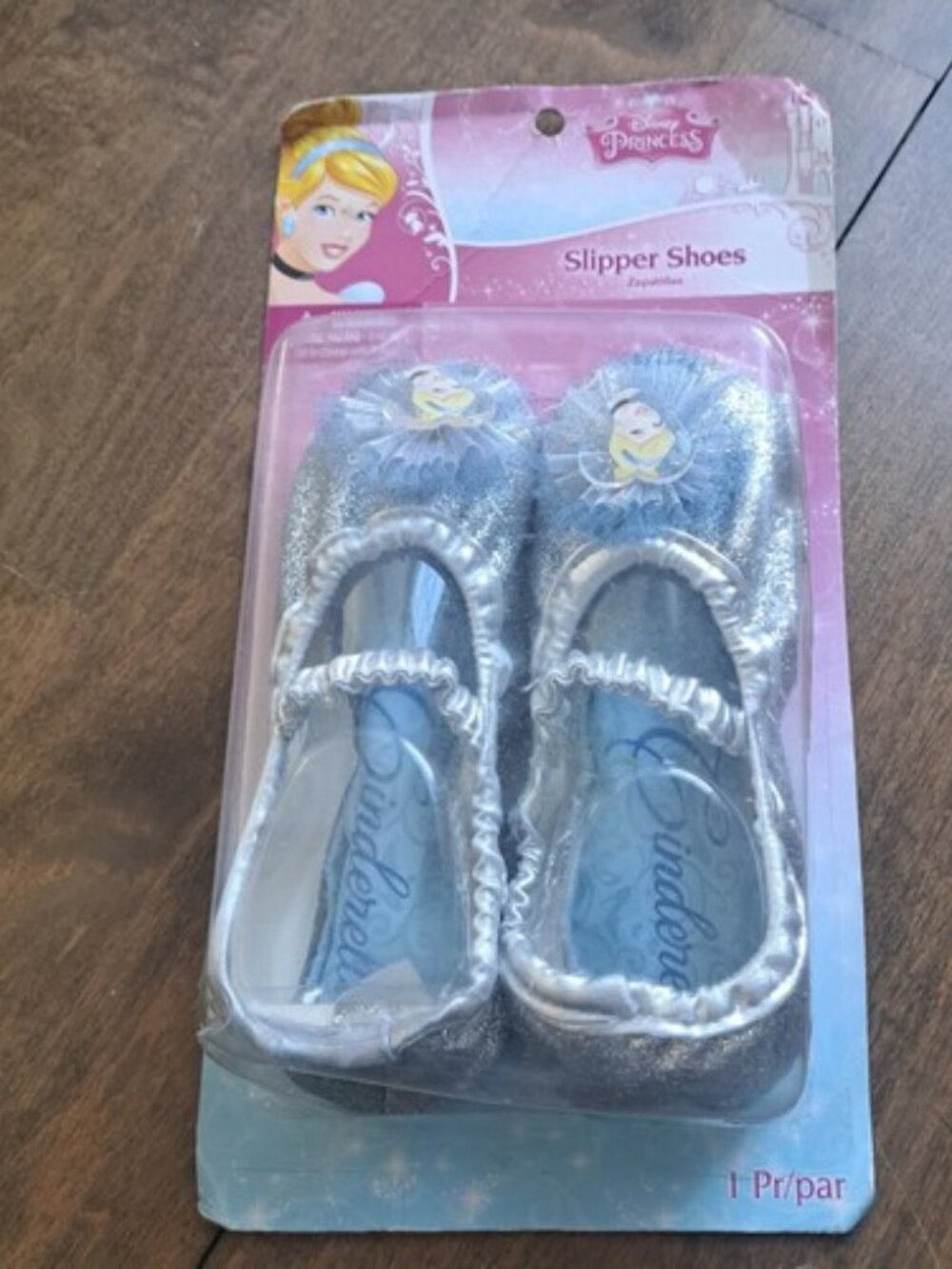 Cinderella princess silver dress up shoes costume NEW